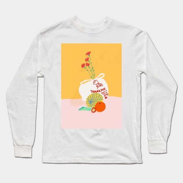 Thank you Still Life Long Sleeve T-Shirt by Gigi Rosado